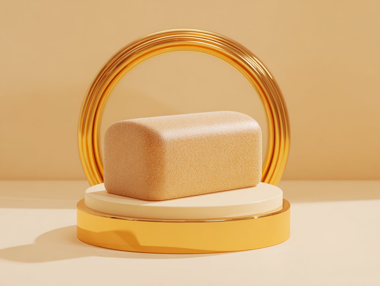 Nutri-Loaf — a single precision-formulated nutritional unit presented on a cream pedestal.